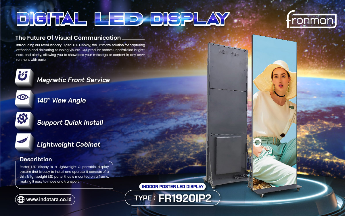 Jual Poster LED Display, Harga Poster LED Display, Digital LED Display Berkualitas